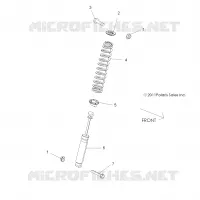 SUSPENSION, FRONT SHOCK MOUNTING