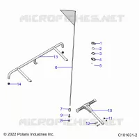 STOSSSTANGE, REAR, FLAG, BEACON, AND PASS HANDLE
