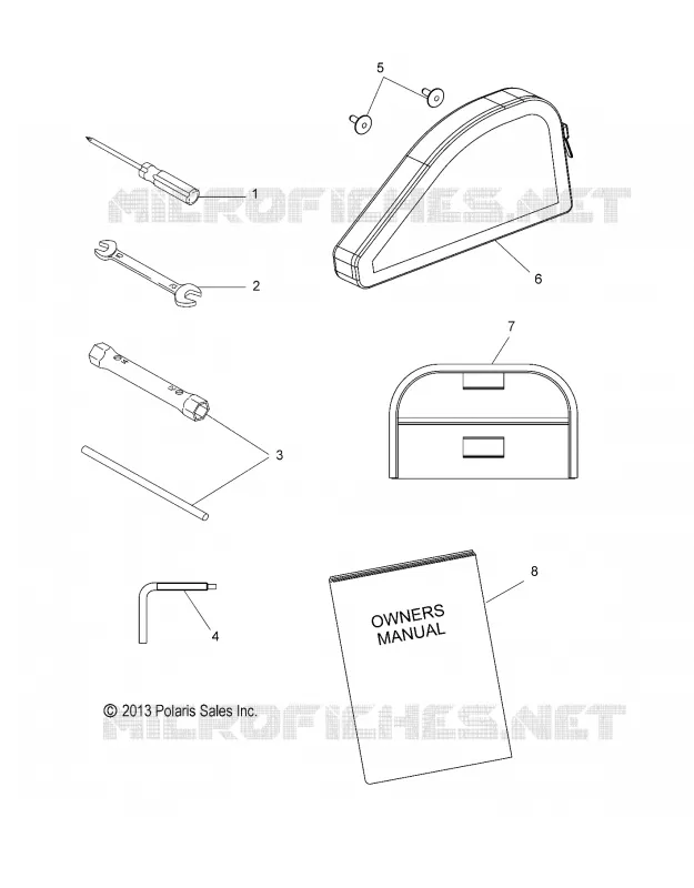 TOOLS, TOOL KIT AND BEDIENUNGSANLEITUNG