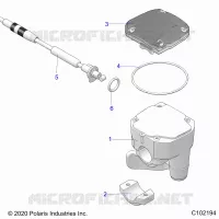 LENKUNG, CONTROLS, THROTTLE ASM. AND CABLE