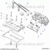 ENGINE, THROTTLE BODY AND VENTILDECKEL