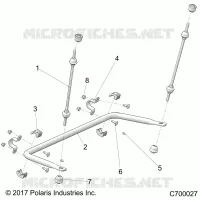 SUSPENSION, REAR STABILISATORSTANGE
