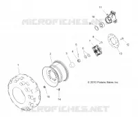 WHEELS, REAR TIRE AND BRAKE DISC