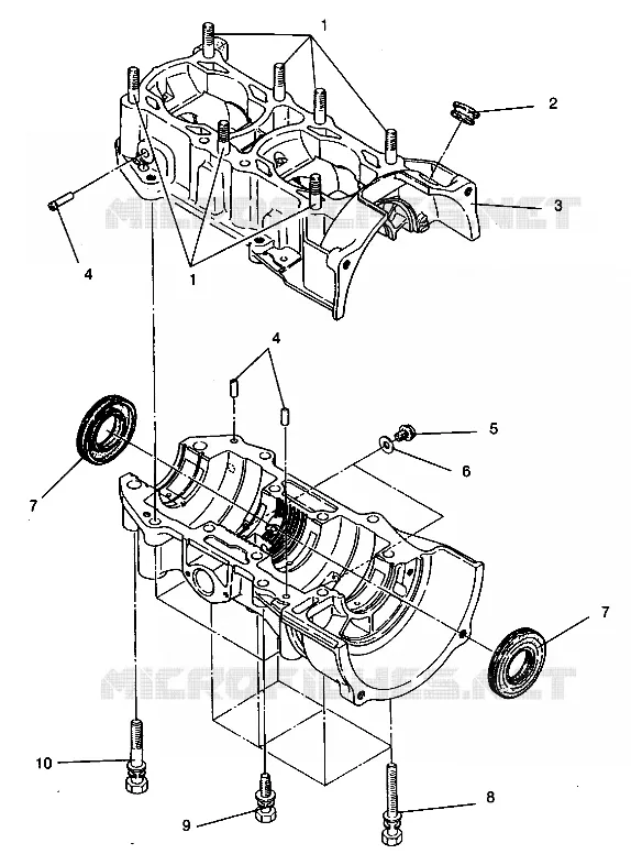 CRANKCASE ASSEMBLY CLASSIC 0942865 (4924962496038A)
