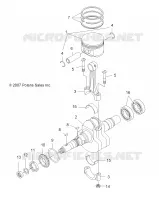MOTOR, KURBELWELLE AND KOLBEN