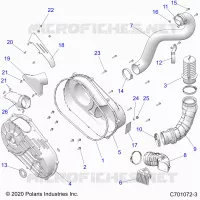 ANTRIEB, CLUTCH COVER AND DUCTING