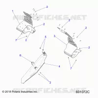CHASSIS, CLUTCH GUARD AND FOOTRESTS