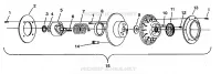 angetriebene Kupplungs ASSEMBLY 500 EFI 0942774 and  EFI SKS 0942574 (49274127410028)
