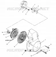 RÜCKZUG ANLASSER ASSEMBLY  500 EFI 0952774, EFI SKS 0952574,   EFI SKS PT 095 (4929052905D004)