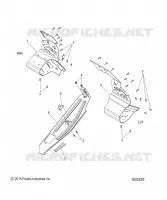 CHASSIS, CLUTCH GUARD AND FOOTRESTS