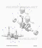 ENGINE, PISTON AND KURBELWELLE