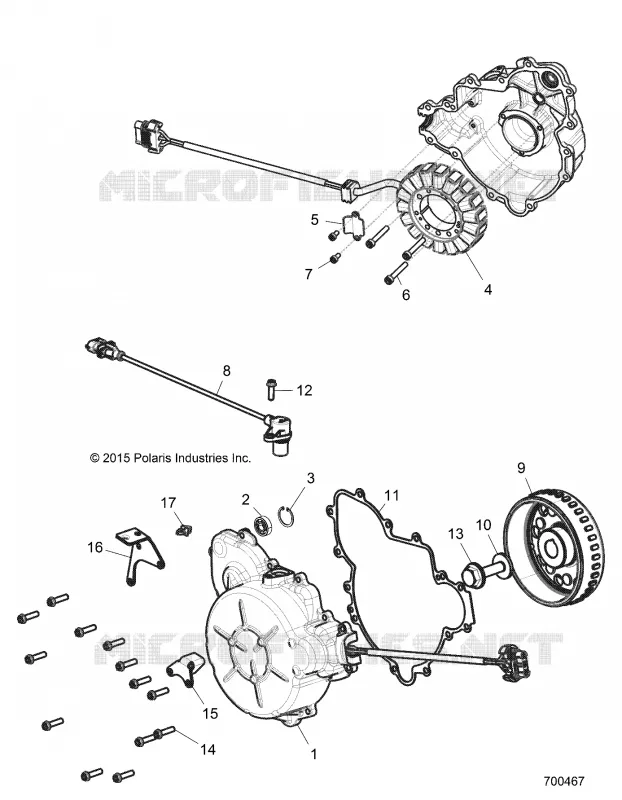 ENGINE, STATOR AND FLYRAD
