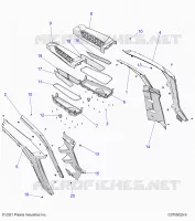 KAROSSERIE HINTEN FENDERS AND BEZELS- Z24NME99A2/B2 (C0705025-9)