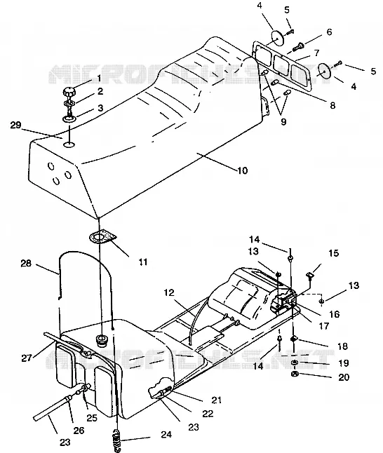 SITZ   GASBEHÄLTER ASSEMBLY SPORT SKS E940243 (49273627360003)