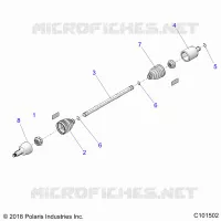 ANTRIEB, REAR HALF SHAFT