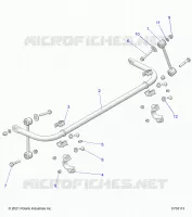 SUSPENSION, STABILISATORSTANGE, REAR