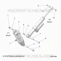 SUSPENSION, SHOCK MOUNTING, REAR SUSP.