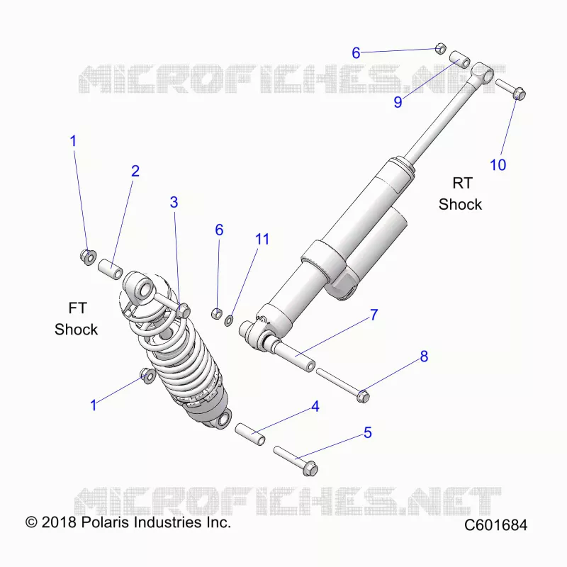 SUSPENSION, SHOCK MOUNTING, REAR SUSP.