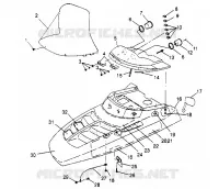HAUBE ASSEMBLY  TRAIL 0952761, TRAIL DELUXE 0952262,   and EUROPEAN TRAIL DE (4928862886A014)