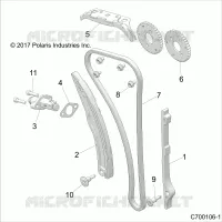 CAM CHAIN AND TENSIONER