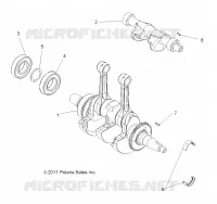 MOTOR, KURBELWELLE AND BALANCE SHAFT