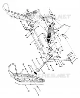 FRONT SUSPENSION AND SKI SPORT, TRAIL, 400 AND 600 (4912701270007A)