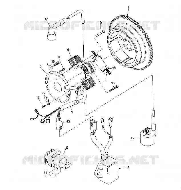 MAGNETO ASSEMBLY 250 6X6 / W928727 (4922842284048A)
