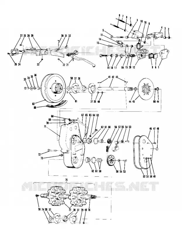 Bremse und Kettenkasten All Swedish Indy Models (4914521452011A)