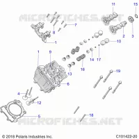 ZYLINDER HEAD, CAMS AND VALVES