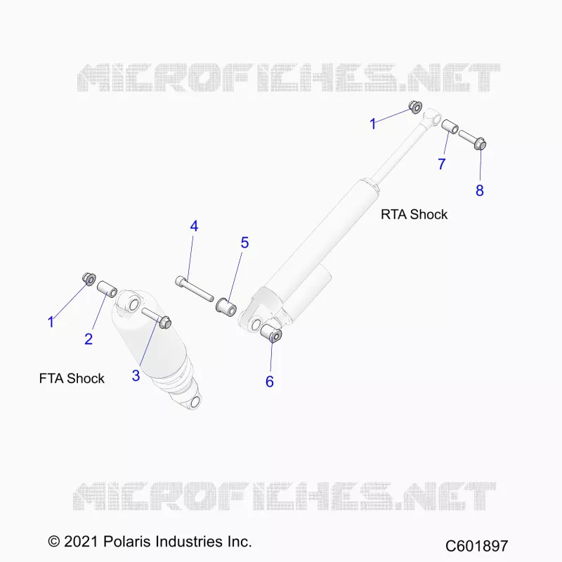 SUSPENSION, SHOCK MOUNTING, REAR SUSP.