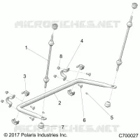 SUSPENSION, REAR STABILISATORSTANGE