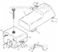 SITZ   GASBEHÄLTER WIDETRAK LX 0982065 and EUROPEAN WIDETRAK LX E982065 (4943884388A006)