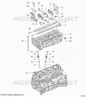 ENGINE, HEAD ASM AND VALVES