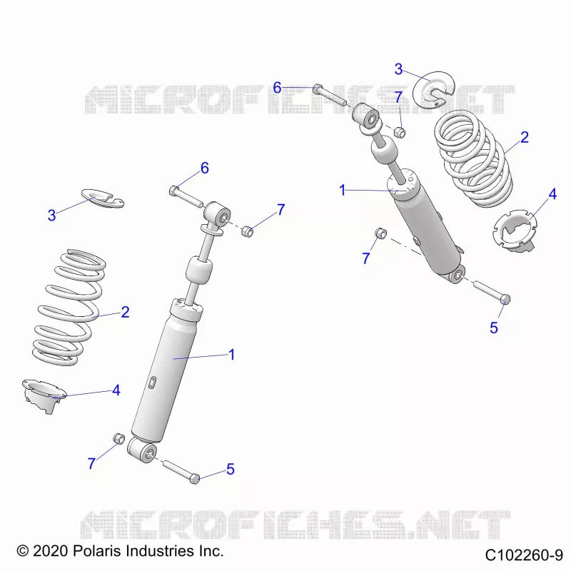 SUSPENSION, FRONT SHOCK