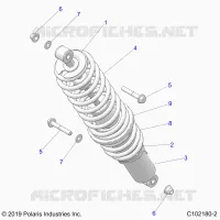 SUSPENSION, REAR SHOCK MOUNTING