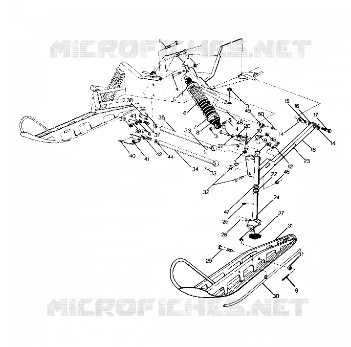 FRONT SUSPENSION   SKI 400 (4919241924007A)