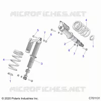 SUSPENSION, FRONT SHOCK MOUNTING