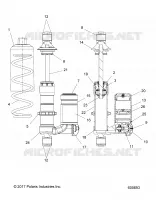 SUSPENSION, FRONT SHOCK TRACK 7044623