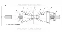 DRIVE TRAIN, HINTEN DRIVE SHAFT