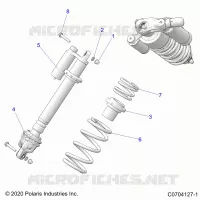 SUSPENSION, FRONT SHOCK MOUNTING