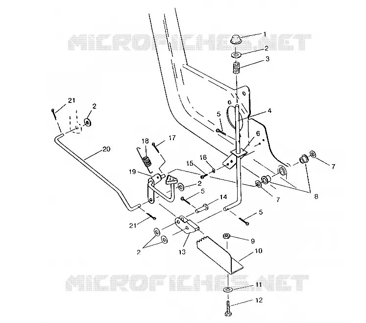 FOOT PEDAL   BREMSE ASSEMBLY 6x6 400L, SWEDISH S948740 and  NORWEG (4926812681004A)