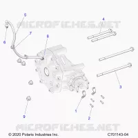 ANTRIEB, GEARCASE, REAR, MOUNTING