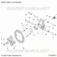 HINTERRADAUFHÃ„NGUNG HUBS, CARRIER AND BRAKE DISC