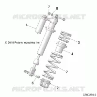 SUSPENSION, FRONT SHOCK MOUNTING