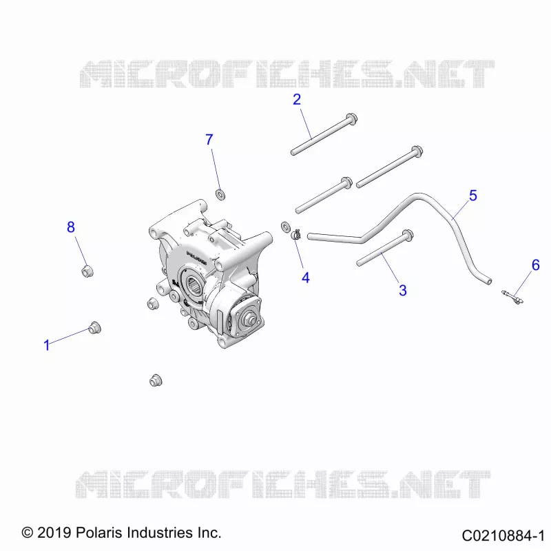 ANTRIEB, GEARCASE MOUNTING, REAR