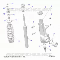 SUSPENSION, FRONT STRUT