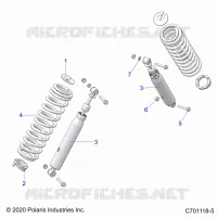 SUSPENSION, REAR SHOCK MOUNTING