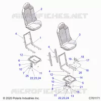 SITZ ASM. AND SLIDER