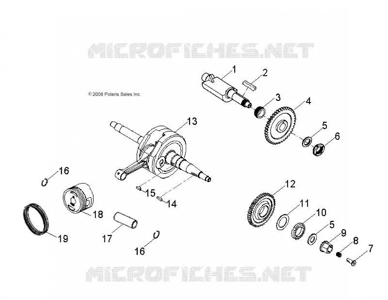 MOTOR, KURBELWELLE AND KOLBEN