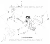 BREMSES, PEDAL AND MASTER CYLINDER